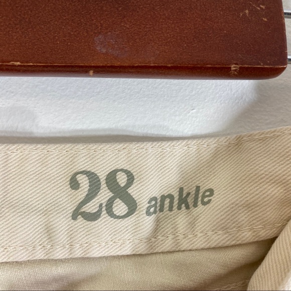 J Crew toothpick ankle jeans in ecru - Picture 6 of 8